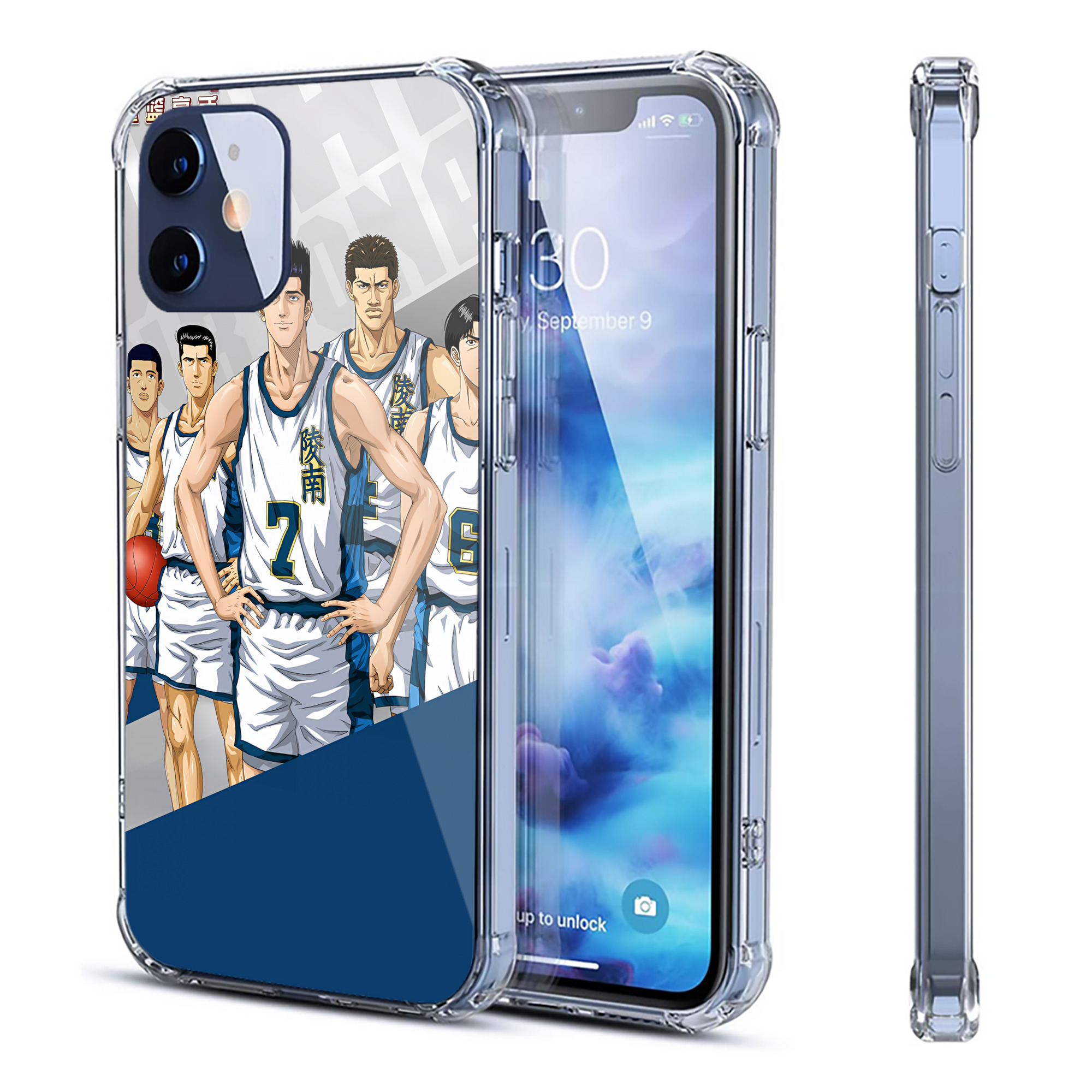 （画像用） SLAM DUNK／スラムダンク 【iPhone 12シリーズ対応】透明スマホケース（クリアソフトケース）